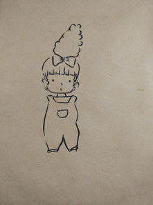 宋宋插画教程牛皮纸彩绘美丽的小女孩