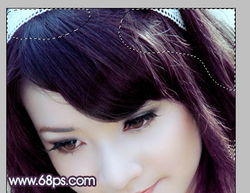 photoshop调出梦幻白皙漂亮女孩特写照片
