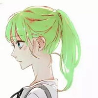 绿系情侣头像动漫绿色系情头情侣双人