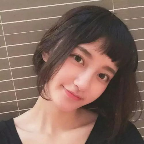 手绘头像短发女生头像刘海