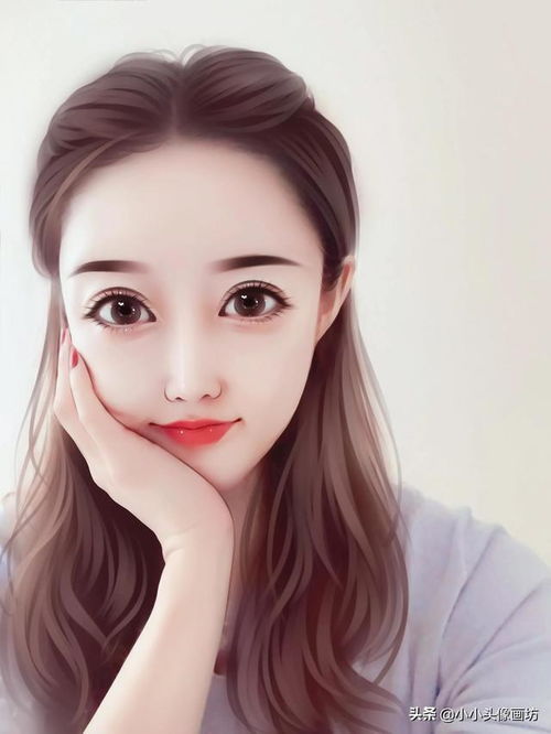 你的头像该换了,真人大眼睛芭比娃娃手绘头像,甜美又减龄