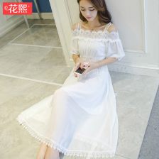 连衣裙文艺女夏清新