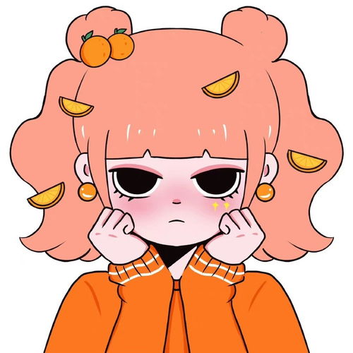 甜酷手绘女孩头像