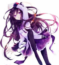 求紫发紫眸的动漫少女