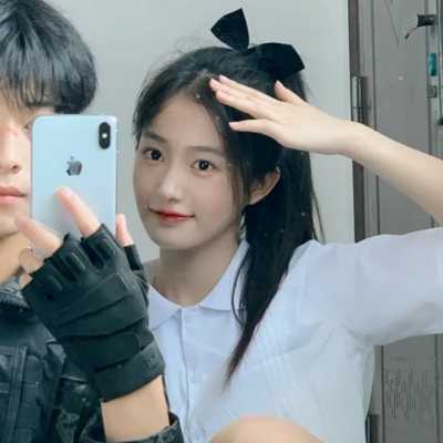 超好看真人女生头像情侣头像