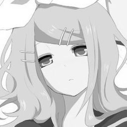 黑白动漫女头