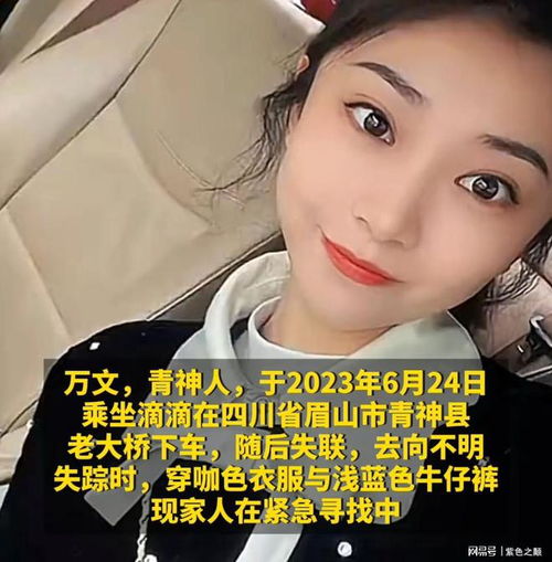 四川26岁女孩下网约车后失联,患有抑郁症,至今下落不明