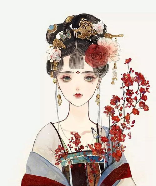 插画美人如玉,一颦一笑令人神魂颠倒