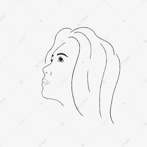 时尚女人侧脸素材图片免费下载千库网