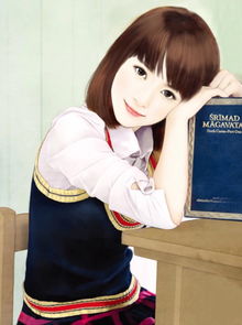 手绘现代美女