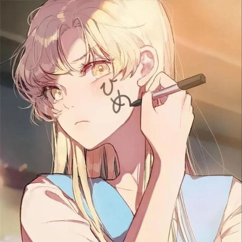 女生动漫头像,习惯了等待,都不敢飞翔