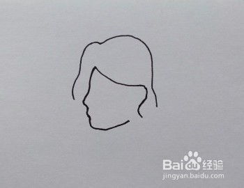 简笔画教程黄头发女人头像画法丨零基础学画画