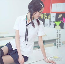 全国最美校服女生清新活力学院风