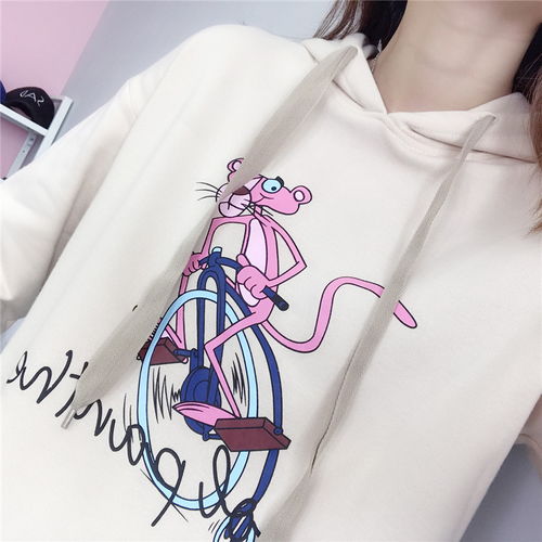 美人依尚秋新款宽松薄款卫衣女日式学生连帽bf风长袖帽衫hd福卡商城