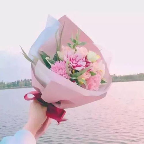 樱花少女头像背景图花朵