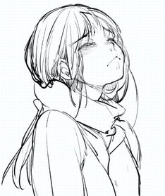 手绘插画线稿手稿黑白素材