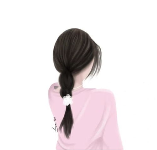 头像手绘气质女生背影,你喜欢哪一个