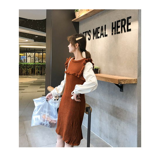 高冷范女装秋气质山本风法式少女茶歇裙收腰针织连衣裙dws福卡商城