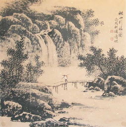 韩绪顺山水画13秋山行旅图淘宝名人字画中国书画服务中心中国书画销售中心中国书画拍卖中心名人字画字画交易字画销售字画拍卖字画买卖博艺艺术