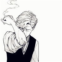 二次元黑白帅哥头像,喜欢换头像就换吧
