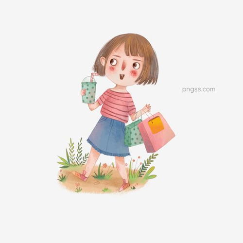 购物回家的小女孩图片大小2000x2000px图片尺寸1.41mb来自png搜索网pngss.com免费免扣png素材下载购物袋卡通人物卡通手绘可爱女孩小清新饮料