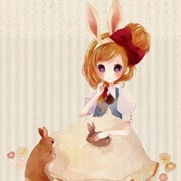 可爱卡通萌女生头像感谢有了你我就不再是孤身一人了