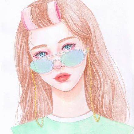 插画头像治愈手绘女孩可爱头像