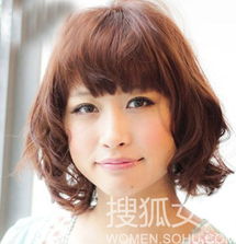 圆脸女生打造清新发做氧气美女