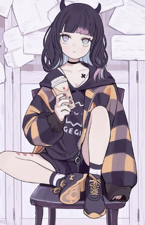 看多了猫耳少女,这位画师另辟蹊径,没猫耳就用连帽衫替代
