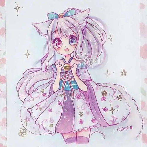 马克笔手绘可爱少女来了超美
