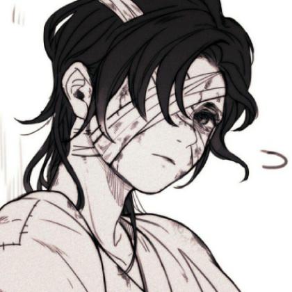 个性伤感颓废病态动漫男头,带血伤痕累累太颓废了
