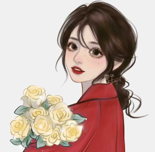 女生头像新春头像,虎年大吉
