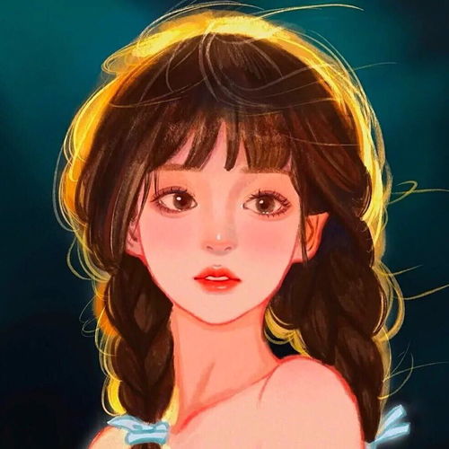 藏匿星空的温柔动漫女生头像