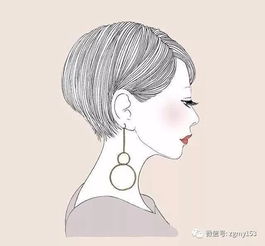 唯美手绘女生短发