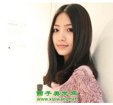 中分梨花头发型图片瘦脸又修颜的发型