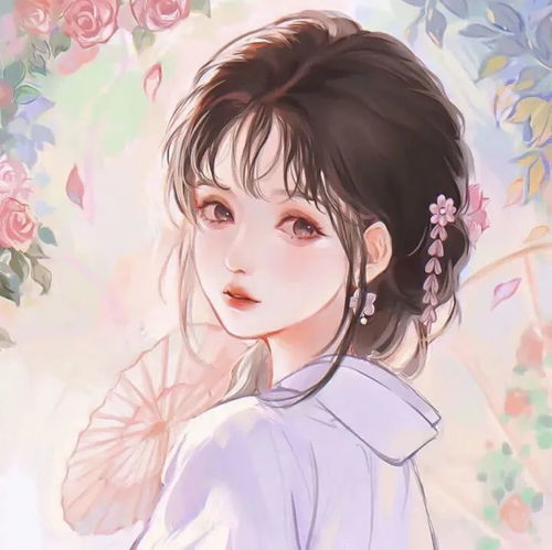 偏古风手绘动漫女生头像