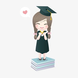 手绘小清新的毕业小女孩图片素材其他格式下载动漫人物大全