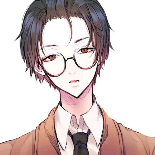 男生动漫头像戴墨镜的