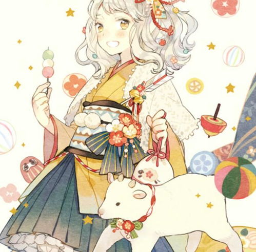 二次元和风美图华丽少女系列,动感迷人俏皮可爱的漂亮女生
