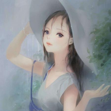 二次元手绘唯美插画女生头像,手绘美女非常的清晰的