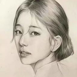 他的素描绘画温柔细腻风格清新唯美
