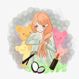 欧美风小女孩和口红图片素材其他格式下载动漫人物大全