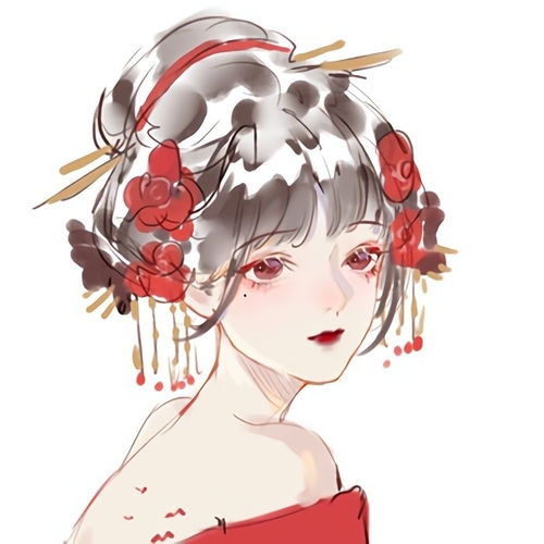 古风动漫女头盐于律己,甜以待人