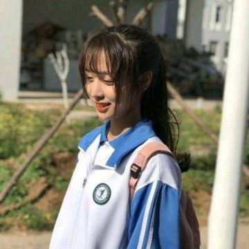 女生学生穿校服小清新qq头像校服控女生头像,女生头像图片