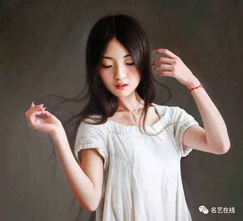 女画家安静油画作品中的那些青春美少女