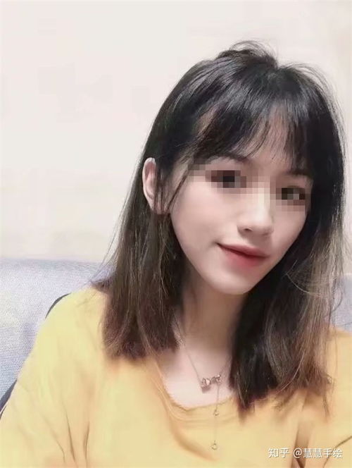 手绘头像女可爱短发侧面手绘头像女生唯美简约手绘头像女