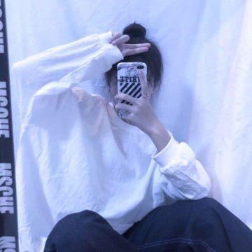 女生真人遮脸头像看不到脸部,个性头像图片