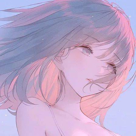 动漫女生头像快乐一点