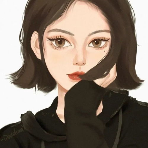 头像精致女生头像手绘女生头像