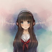 校服少女头像穿着青春校服的少女
